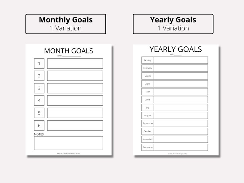 Daily Productivity Planner Printable, Daily Weekly Monthly Planner ...