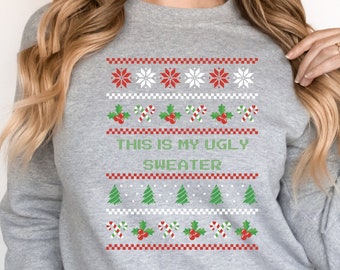 Aazon.co: FOCLP Ugly Christas Sweatshirts Woen Fleece Oversized