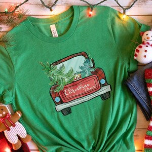 truck with christmas tree shirt, Christmas Trees Red Truck Shirt,  red truck with christmas tree, red truck christmas tree