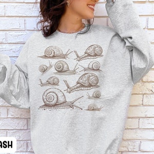 Snail sweatshirt, Cottagecore Snail Shirt, Goblincore Goth, Grunge Fairycore Clothing, , cottagecore clothing,