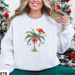 Beach Christmas sweatshirt, Palm tree christmas sweatshirt, Merry Beachmas shirt, Florida christmas sweatshirt,