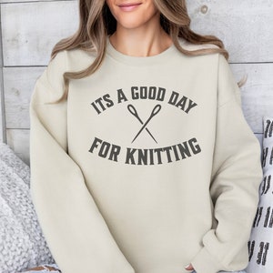 Its a good day for knitting shirt, gift for knitter, birthday gift for her, knitting funny shirt, coffee lover shirt, crochet lover gift