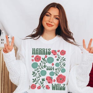 Harris Walz 2024 T-shirt, Kamala harris 2024, Harris Walz Shirt, Tim Walz t-Shirt, Democrat Shirt, Vote Blue, Liberal Comfort Colors