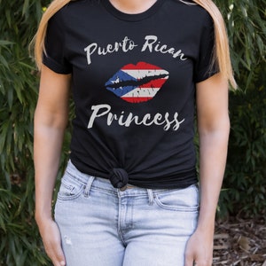 Puerto Rican Princess T shirt,  Puerto Rico Flag shirt  Bandera de puerto rico  puerto rican flag shirt Latina shirt Puerto Rico Pride