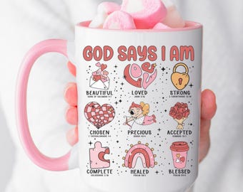 Christian Valentines Day Mug, Christian valentines, Christian merch, gift for pastor, christian, valentines mug, christian valentines gifts