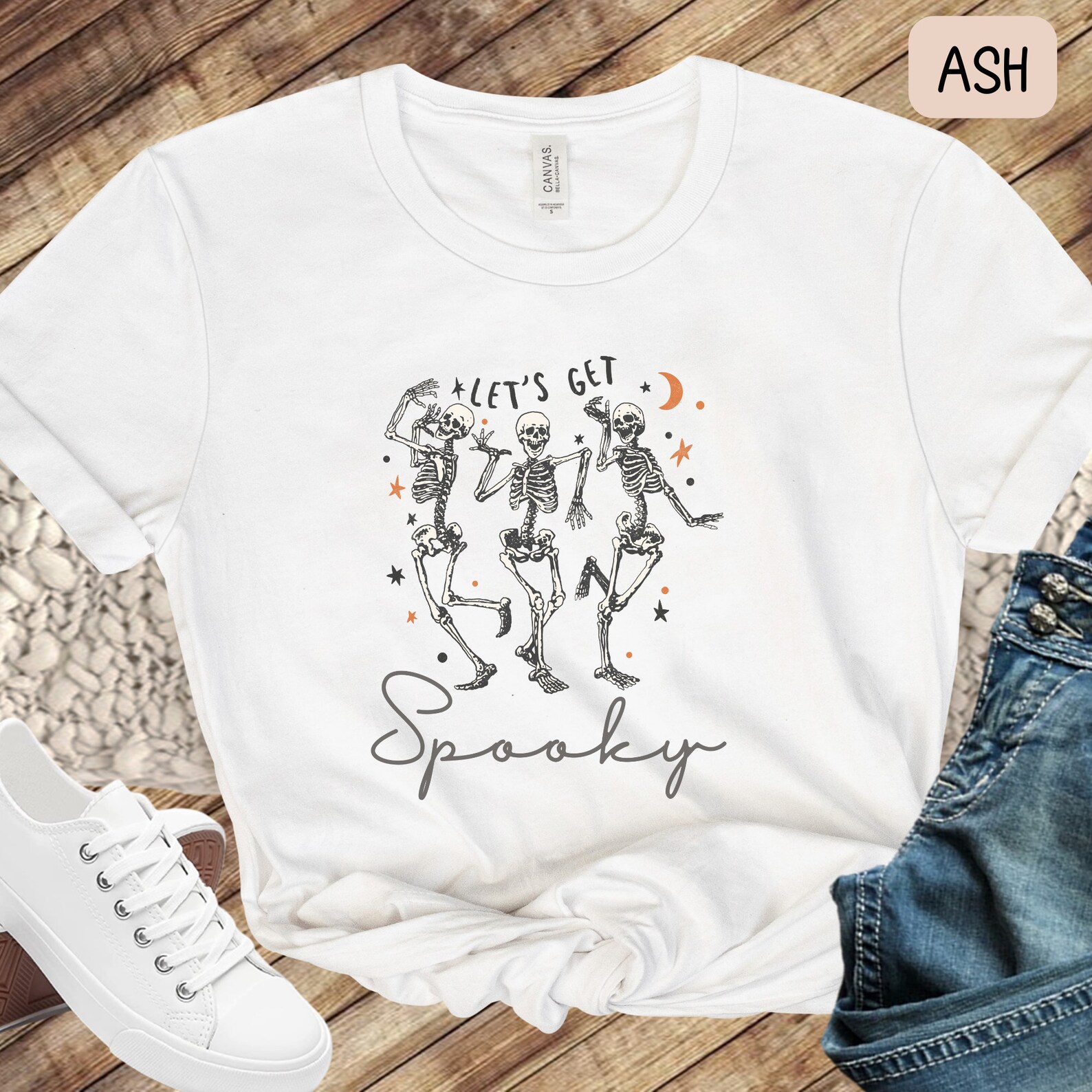 Skeleton Dancing Halloween Men's Short Sleeve Shirt