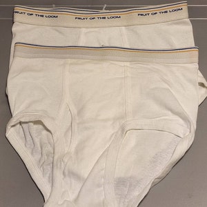 Stafford, Underwear & Socks, Stafford Full Cut Briefs 0 Cotton Lot Of 4  New White Tagless Mens Size 38