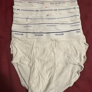 Lot De 5 Slips Fruit Of The Loom Taille M - Vintage Neufs, Coton Multicolore
