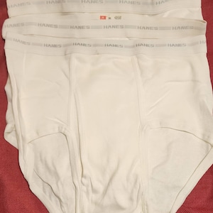 5 Stafford Men's White Full Cut Briefs Circa-2010 Waist 36 10559