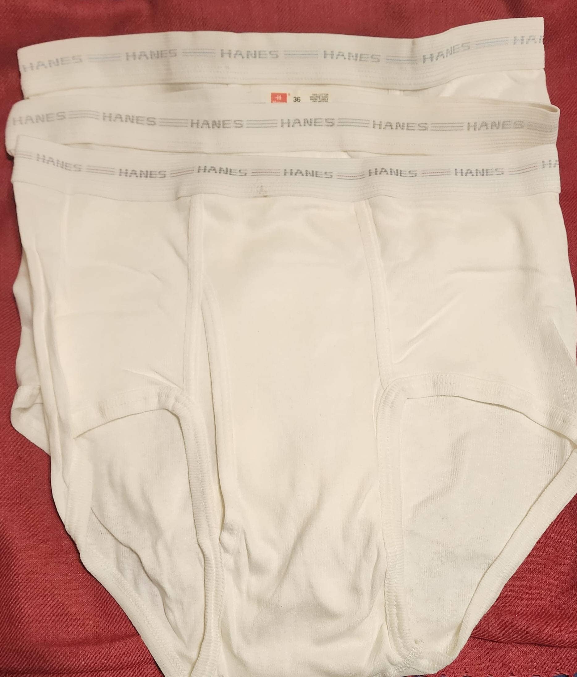 Polo Ralph Lauren hanes Men's White Brief Waist 36 EUC RN15763