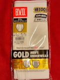 Japanese (Standard/Full-Rise) Gold B.V.D. Double Seated  Red/Blue Line Briefs