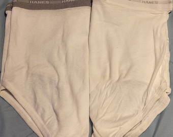 Vintage Alter-Ego Hanes Gray/White Briefs + Mystery Pair