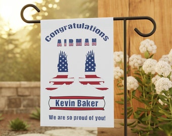 Aangepast BMT Graduation Yard-bord, Welcome Home Airman Banner, Air Force Basic Training Graduation Decorations