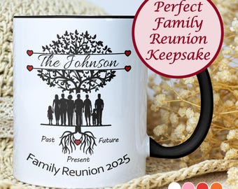 Familientreffen-Becher, kundenspezifische Familientreffen-Geschenkideen, personalisiertes Familientreffen-Andenken, Erinnerungsstücke, Gefälligkeiten, Werbegeschenke