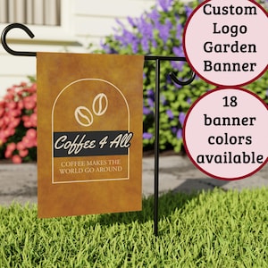 Custom Logo Flag, Personalized Business Banner, Welcome Front Yard Flag, Summer Garden Flag, Outdoor Event Decor,