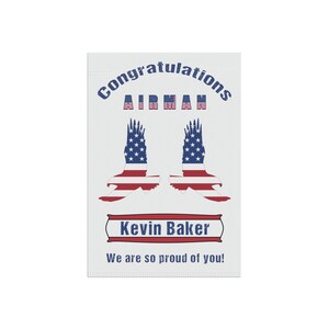 Custom BMT Graduation Yard Sign, Welcome Home Airman Banner, Air Force ...