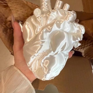 3D printing handmade unique small pearl cardiac heart acrylic purse shoulder bag