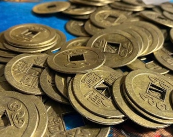 Replacement metal coins for terra cotta army or any other Asian themed game