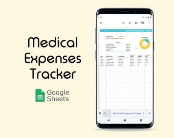 Medical Expenses Tracker | Digital Minimalist Spreadsheet