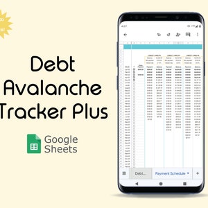 Debt Avalanche Tracker Plus | Digitaal betalingsschema