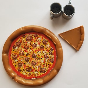 Vintage Barbie Accessories | Pizza | 90s Mattel Barbie Food Miniatures Accessory 1990s