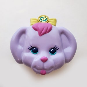 Vintage Polly Pocket Dazzling Dog Show, 1993 Vintage Bluebird, Pet Parade Collection Puppy Purple Compact
