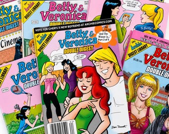 Betty and Veronica Double Digest | Cheryl Blossom | First New Look | Vintage Archie Comics | Pick Your Own | Retro Early 2000s Comic Books