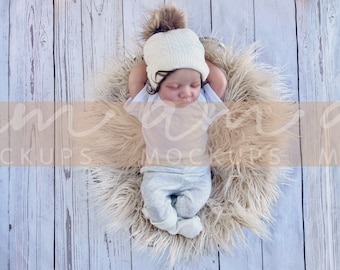 White Baby Bodysuit Mockup: Infant Onesie Mock (Digital Download)