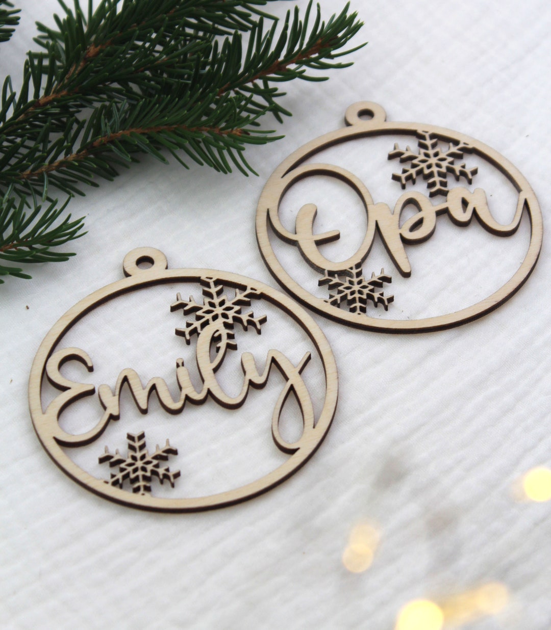 Personalisierter WeihnachtsbaumAnhänger Christbaumschmuck