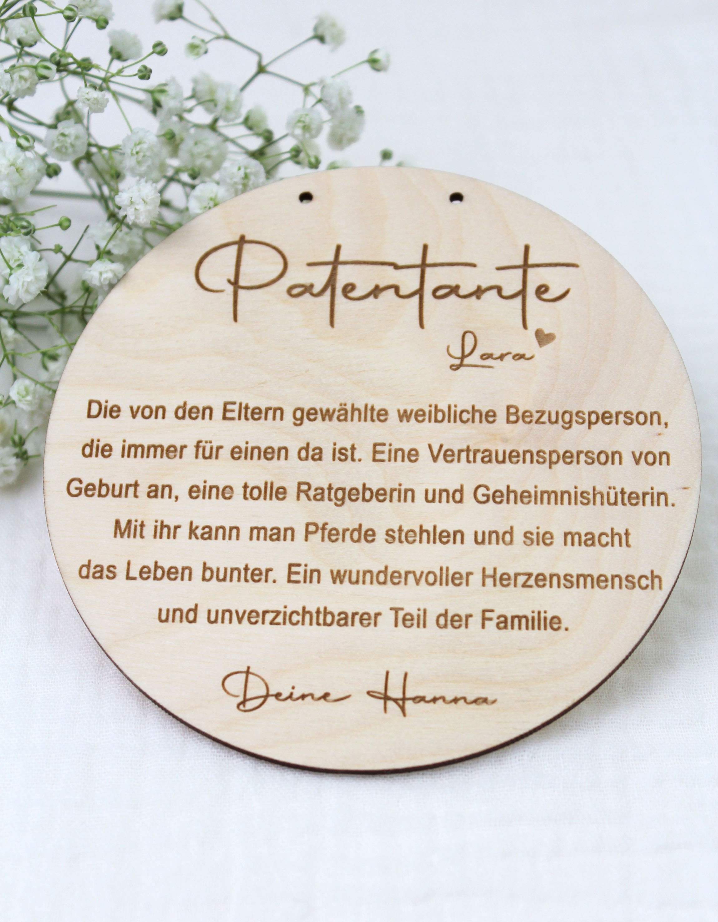 ENGZHI Patentante Geschenk – „I Love My Godmother“ Brieftaschenkarte Aus Metall, Mit Blauem Umschlag