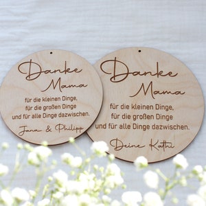 Danke Mama Personalisiertes Holzschild Geschenk Muttertag Beste Mama Danke für alles, Mama Bild 5