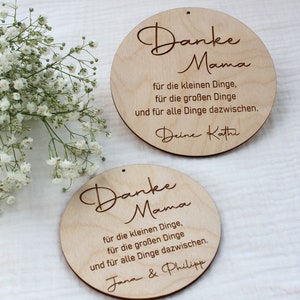 Danke Mama Personalisiertes Holzschild Geschenk Muttertag Beste Mama Danke für alles, Mama Bild 6