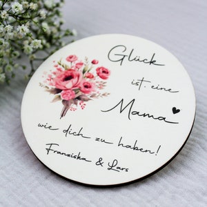 Personalisiertes Holzschild Muttertag Beste Mama Personalisiertes Geschenk für die Mama Glück ist, eine Mama wie dich zu haben image 6