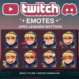 Wattson Apex Legends Emotes | Premade | Twitch | Discord | YouTube | Streamers