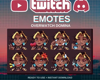 Domina Overwatch-emoties | Kant-en-klaar | Twitch | Onenigheid | YouTube | Streamers