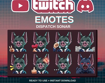 Emoticons voor verzending van echolood | Kant-en-klaar | Twitch | Onenigheid | YouTube | Streamers