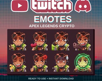 Crypto Apex Legends Emotes | Premade | Twitch | Discord | YouTube | Streamers