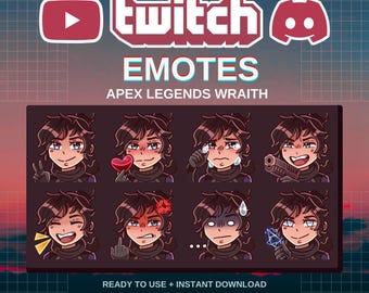 Emotes Apex Legends Wraith | Préfabriqué | Twitch | Discorde | YouTube | Banderoles