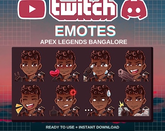 Emotki Apex Legends w Bangalore | Gotowe | Twitch | Discord | YouTube | Streamerzy