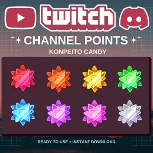 Konpeito Candy Channel Points | Badges | Premade | Twitch | Discord | YouTube | Streamers