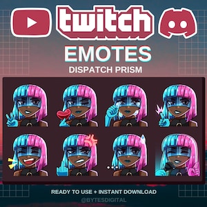 Prism Dispatch Emotes | Premade | Twitch | Discord | YouTube | Streamers