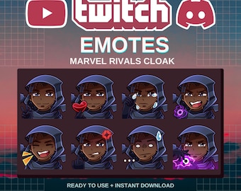 Mantel Marvel Rivals-emotes | Kant-en-klaar | Twitch | Onenigheid | YouTube | Streamers
