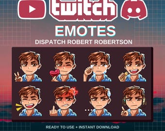 Robert Robertson verzendt emotes | Kant-en-klaar | Twitch | Onenigheid | YouTube | Streamers