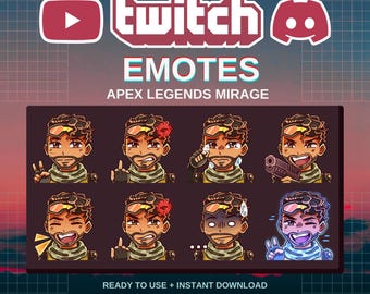 Mirage Apex Legends Emotes | Premade | Twitch | Discord | YouTube | Streamers