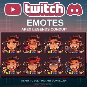 Emotes de Apex Legends de Conduit / Prefabricados / Twitch / Discord / YouTube / Streamers