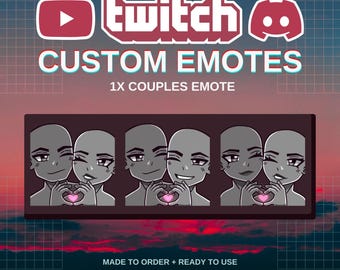 1x | Aangepaste statische emotes voor stellen | YCH | Stellen | Twitch | Onenigheid | YouTube | Streamers