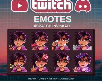 Invisigal-verzend-emoties | Kant-en-klaar | Twitch | Onenigheid | YouTube | Streamers