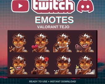 Tejo Valorant-emoties | Kant-en-klaar | Twitch | Onenigheid | YouTube | Streamers
