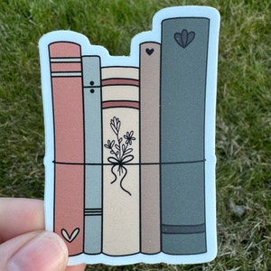 Boho Books Sticker | Read Books | Waterproof Sticker | Book Club | Reading | Vintage Books | Book Shelf | Book Worm | Author | 2x3
