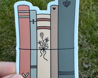 Boho Books Sticker | Read Books | Waterproof Sticker | Book Club | Reading | Vintage Books | Book Shelf | Book Worm | Author | 2x3